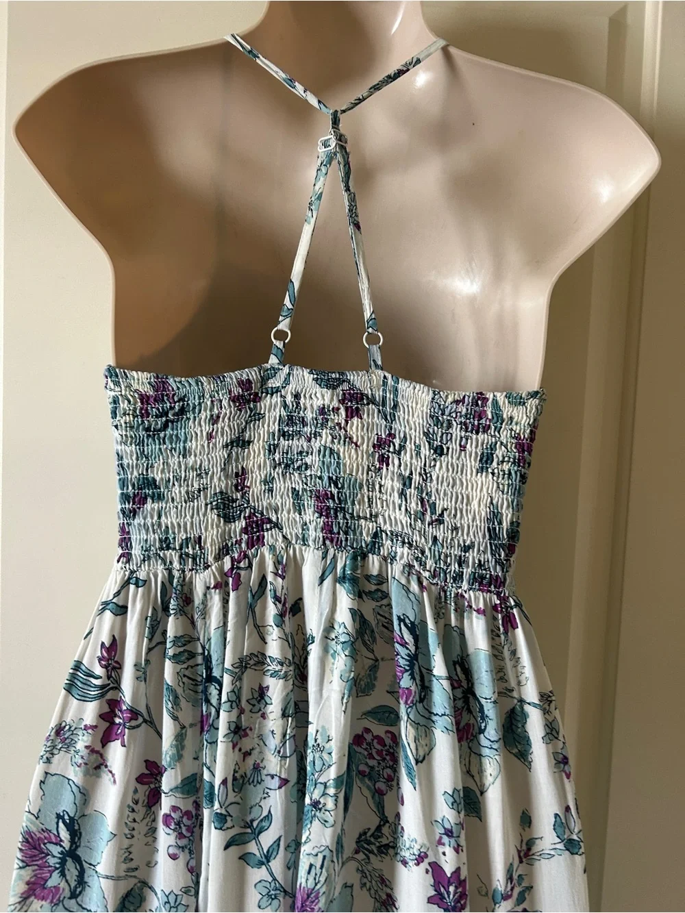 FREE PEOPLE Heat Wave Floral Combo Printed Pink Maxi Dress Size S, EUC